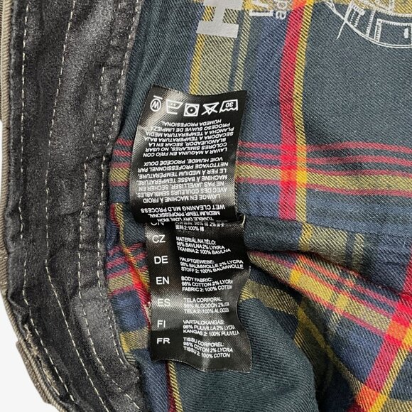 Kuhl Rydr Vintage Patina Dye Pants Forged Iron Size 30 x 32 Flannel Lined Climb - Picture 14 of 15